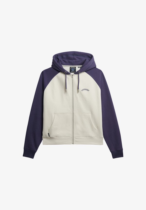 Superdry & Co Zip-up sweatshirt - desert bone ow mariner navy