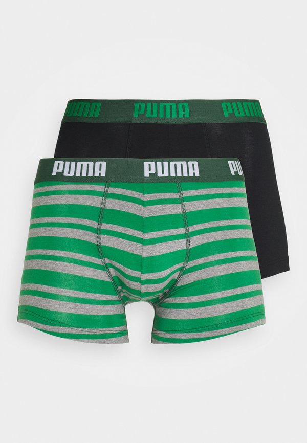 Puma HERITAGE STRIPE 2 PACK - Trunks - green