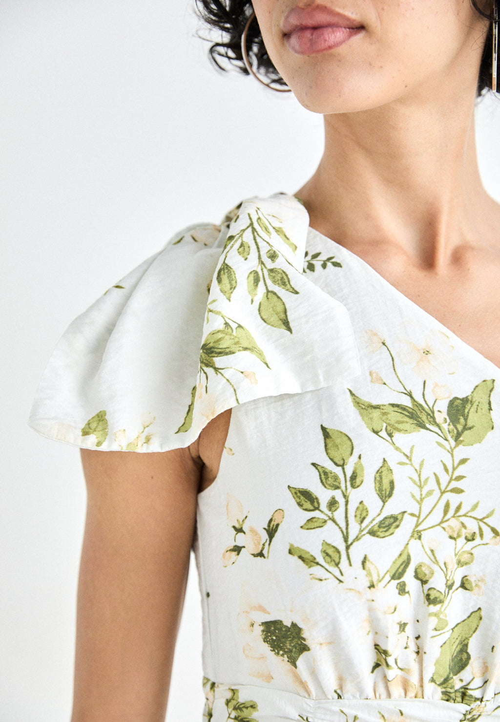 VILA VILINE ONE SHOULDER ANKLE DRESS