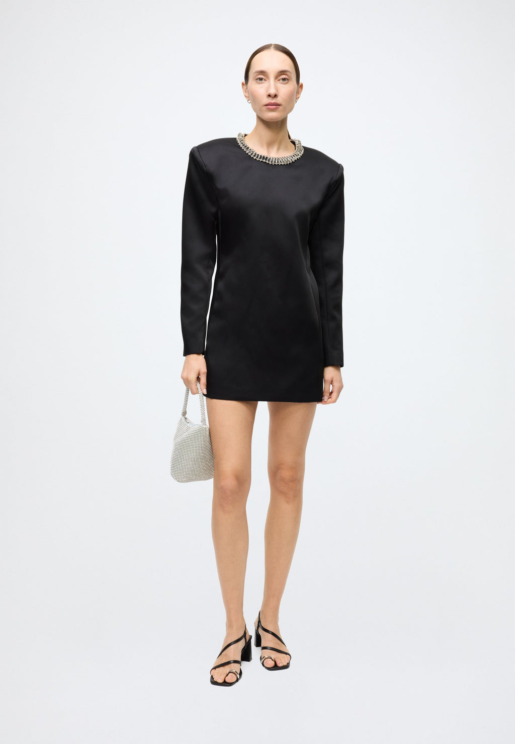 Bardot ADARA DIAMANTE TRIM MINI DRESS