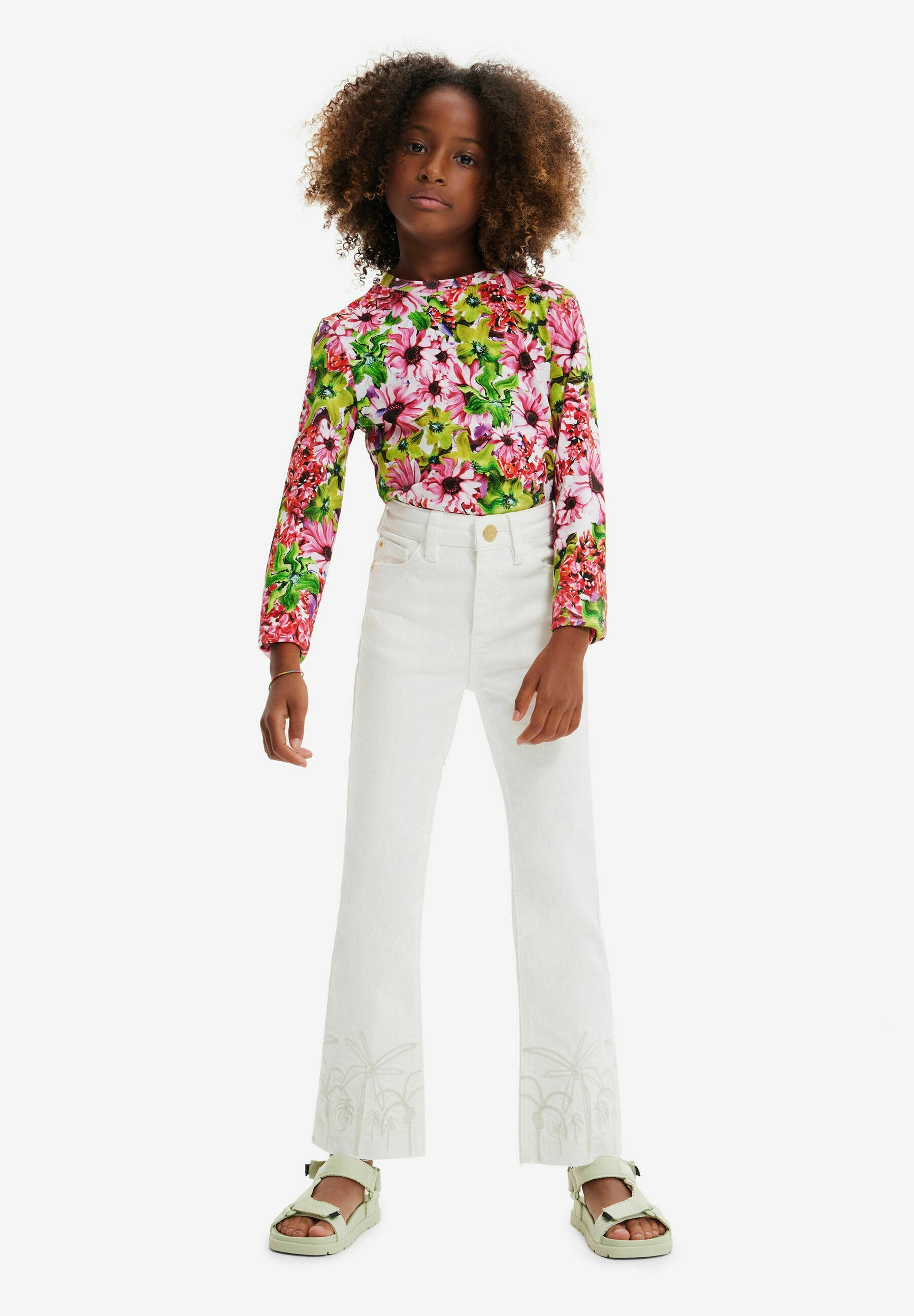 Desigual EMBROIDERED LONG FLARE