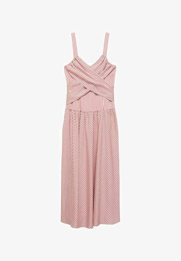 Mango STRIPED - Day dress - pink