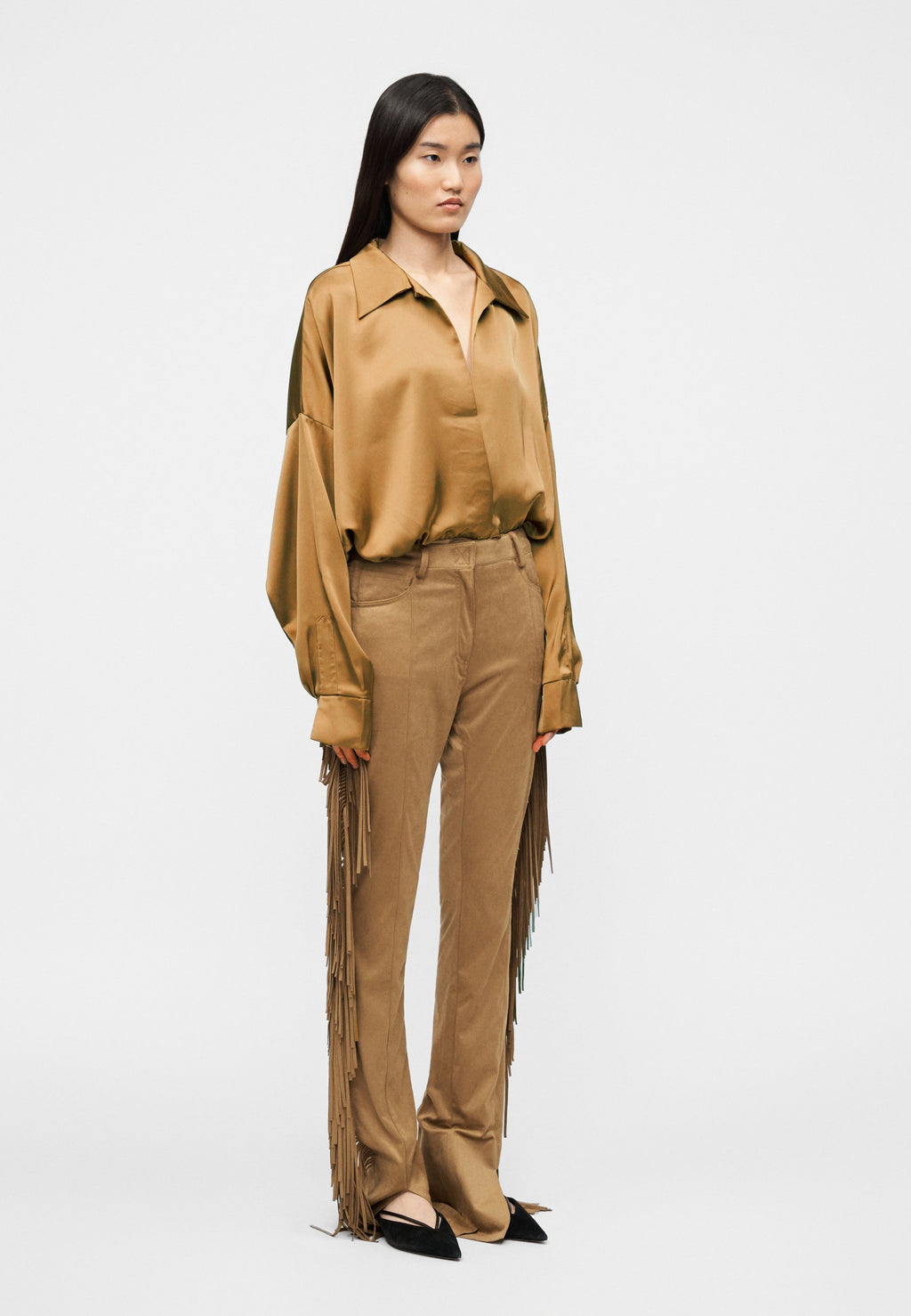 Norma Kamali SUPER OVERSIZED BOYFRIEND BODYSUIT