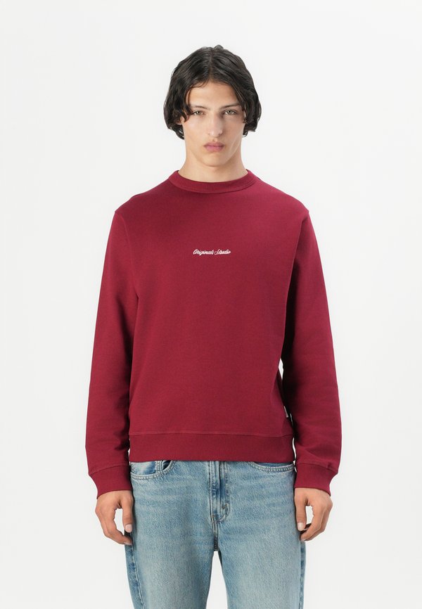 Jack & Jones JORNORREBRO EMB SWEAT CREW NOOS - Sweatshirt - tibetan red