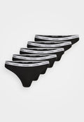 Calvin Klein Underwear ICON LOGO 5 PACK - Briefs - black
