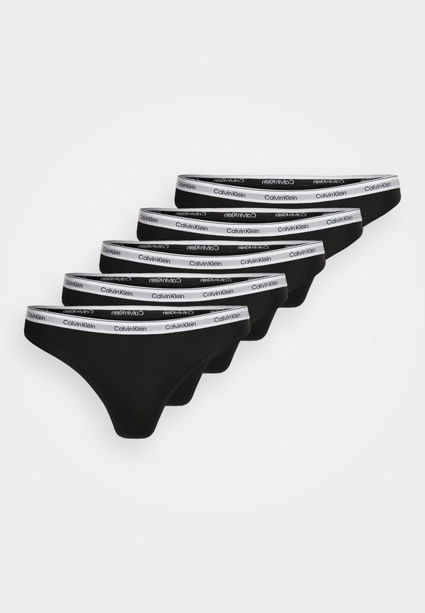 Calvin Klein Underwear ICON LOGO 5 PACK - Briefs - black