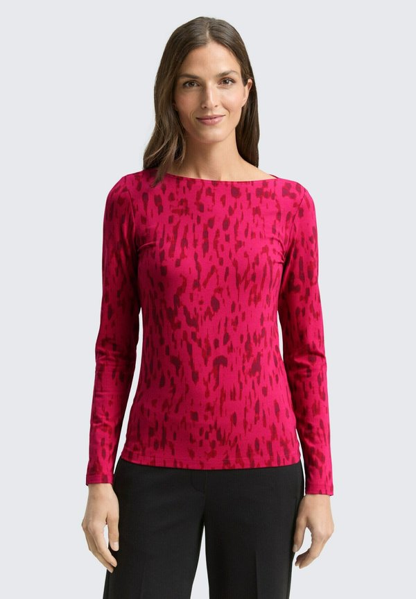 TOM TAILOR MIT MUSTER - Long sleeved top - pink sparkle design