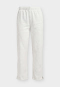 Under Armour RIVAL FLEECE - Tracksuit bottoms - distant gray light heather/white