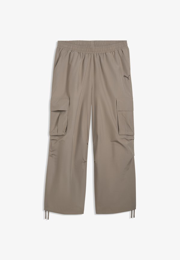 Puma ESSENTIALS EXTREME OVERSIZED CARGOHOSE - Cargo trousers - mouse gray