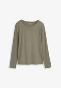 TOM TAILOR BASIC - Long sleeved top - cloudy green