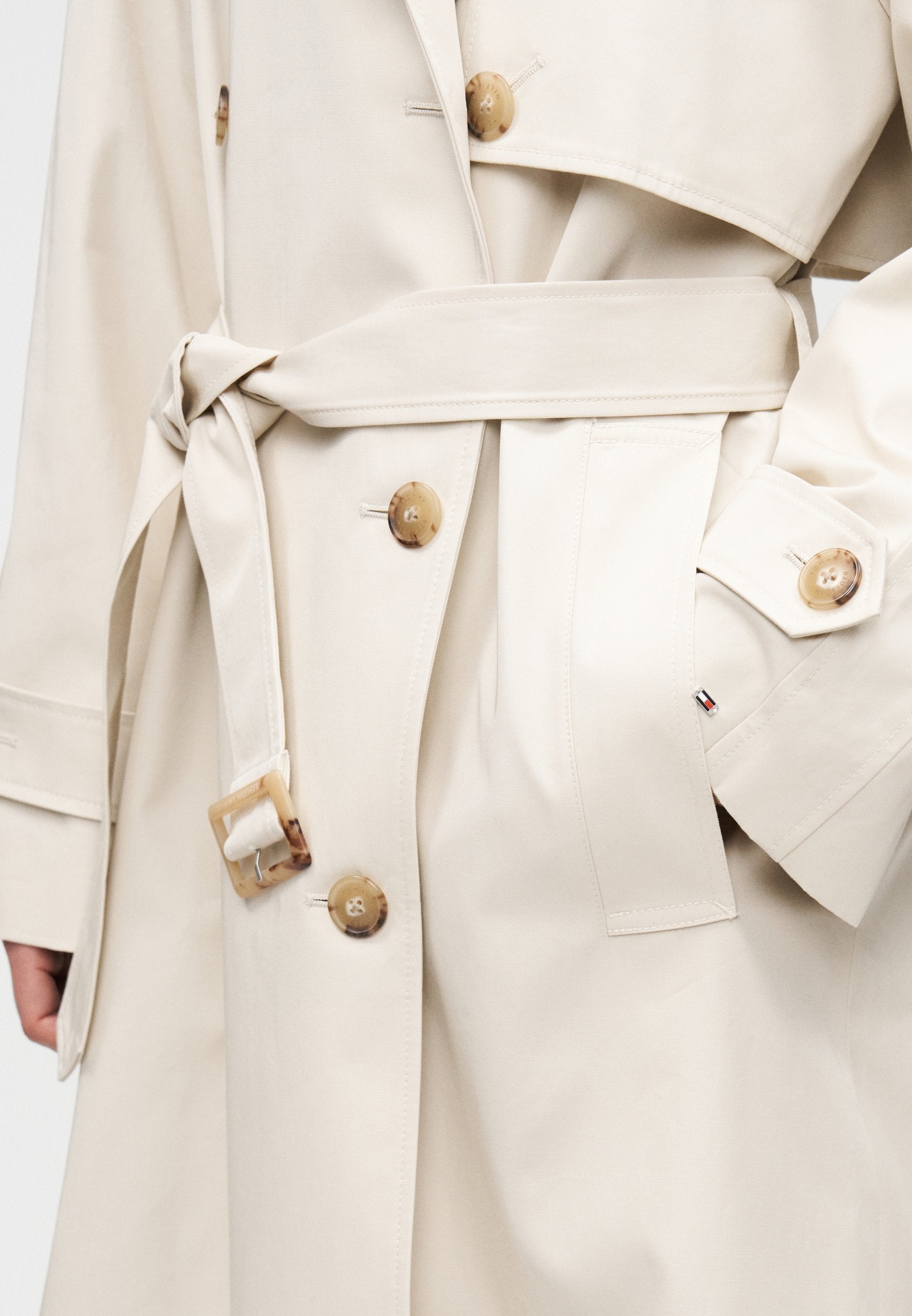 WATER REPELLENT TWILL OVERSIZED TRENCH COAT Media 6