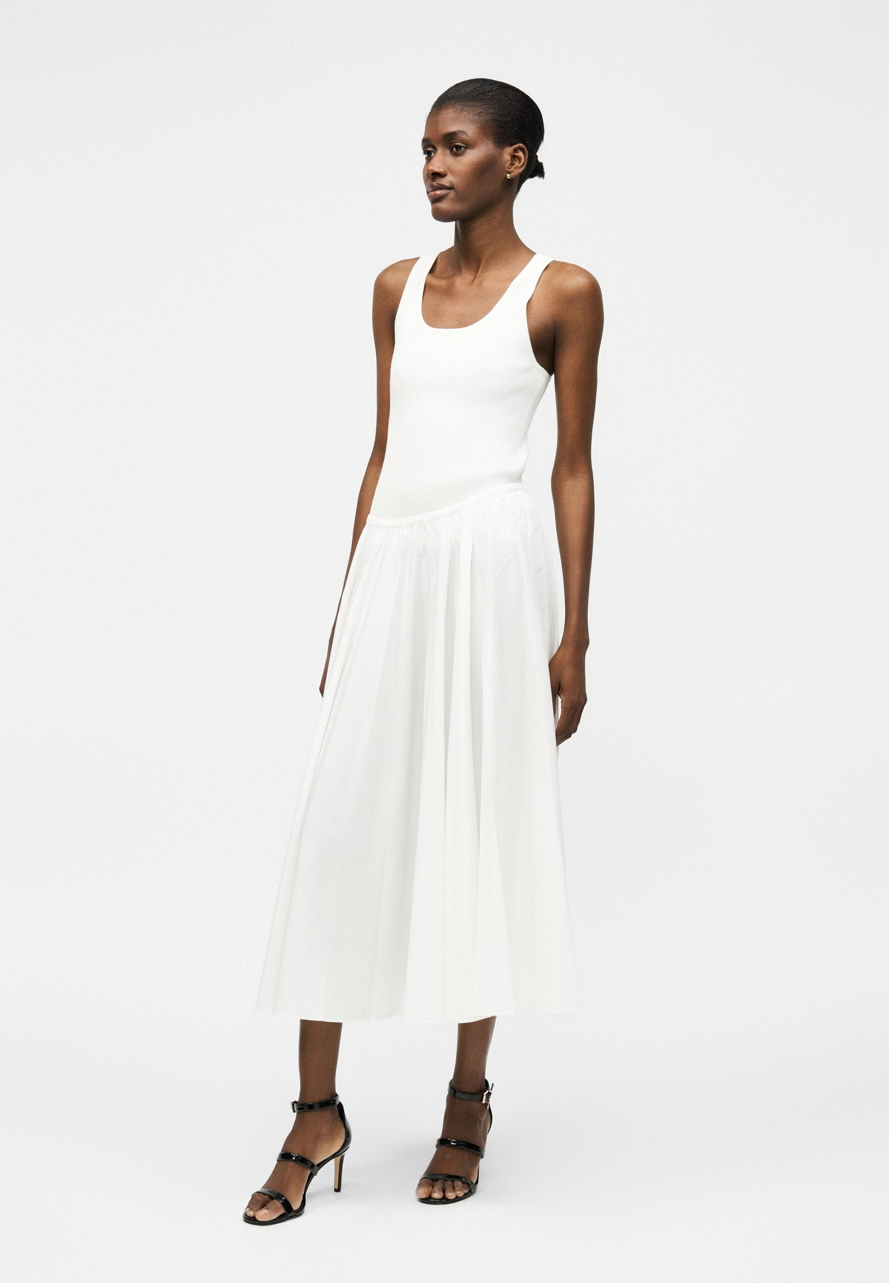 Norma Kamali FLARED SKIRT TO MIDCALF