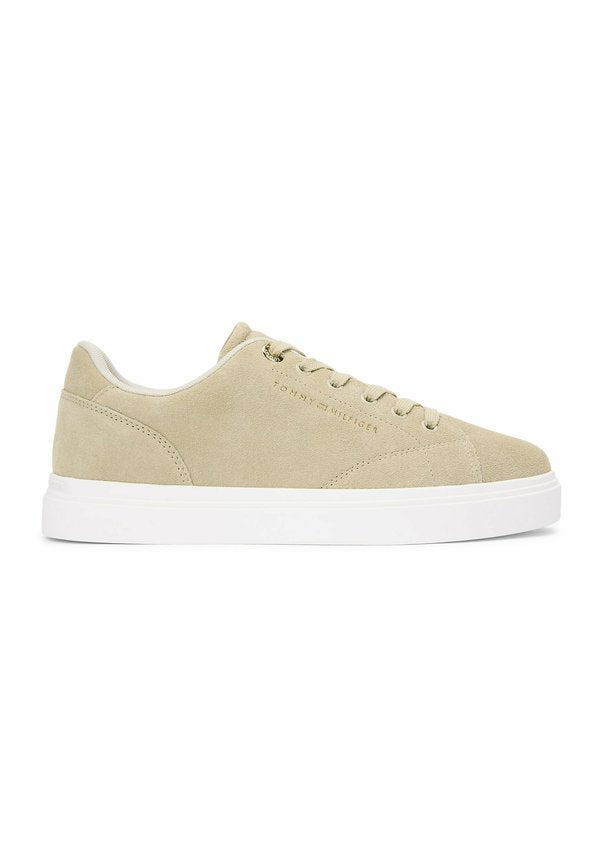 Tommy Hilfiger SUEDE METALLIC LOGO CUPSOLE TRAINERS