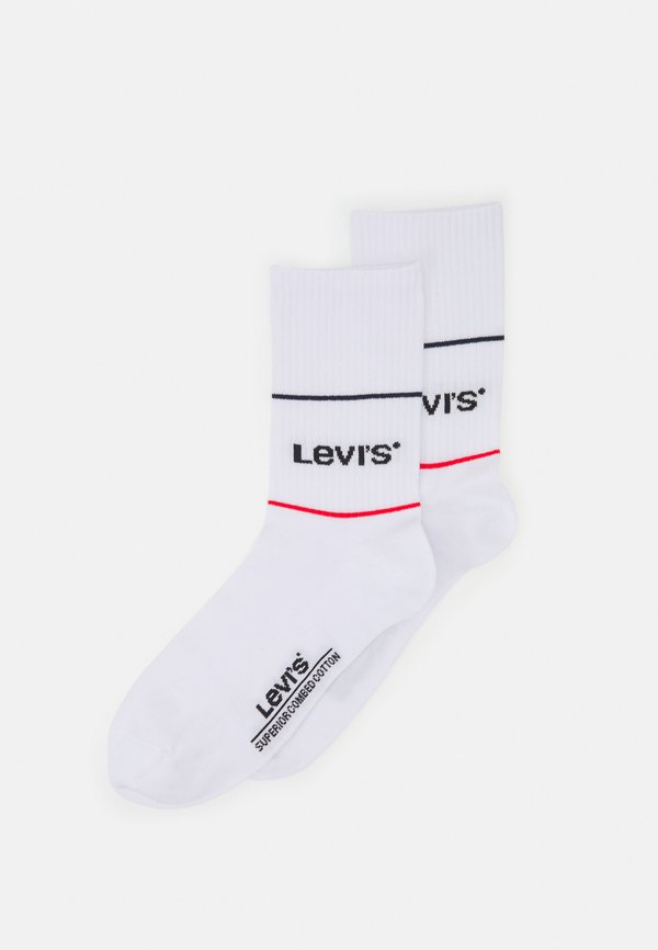 Levi's® SHORT CUT LOGO SPORT UNISEX 2 PACK - Socks - white/blue/red