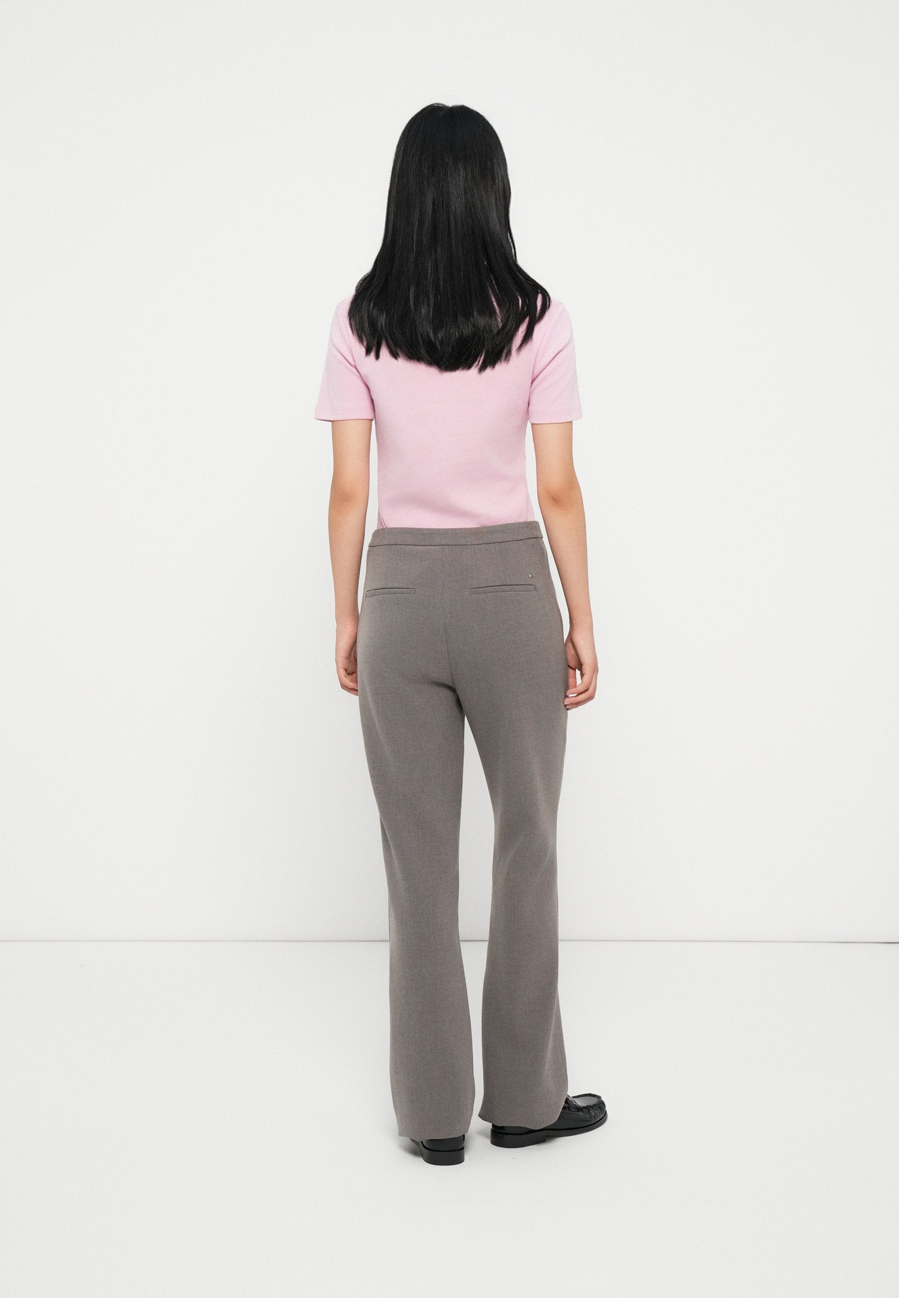 PRESSED CREASE KICK FLARE TROUSERS Media 4
