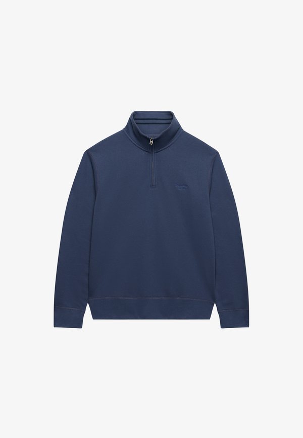 Superdry & Co SUPERDRY SWEATSHIRT ESSENTIAL SERIF LOGO HALF ZIP - Sweatshirt - soft navy