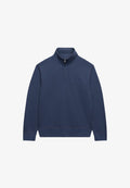 Superdry & Co SUPERDRY SWEATSHIRT ESSENTIAL SERIF LOGO HALF ZIP - Sweatshirt - soft navy