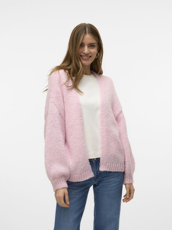 Vero Moda VMMAYBE OPEN CARDIGAN - Cardigan - parfait pink