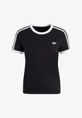 adidas Originals 3-STRIPES SLIM T-SHIRT - Print T-shirt - black/white