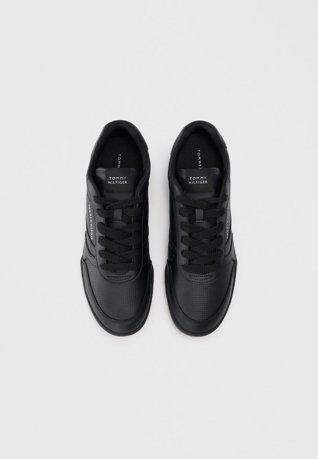 DEBOSSED LOGO CUPSOLE TRAINERS WITH LEATHER Media 4