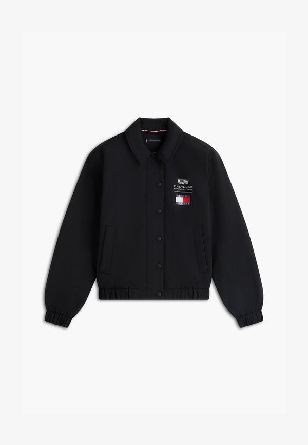 Tommy Hilfiger TH X CADILLAC FORMULA 1 TEAM LOGO CROPPED JACKET - Bomber Jacket - black