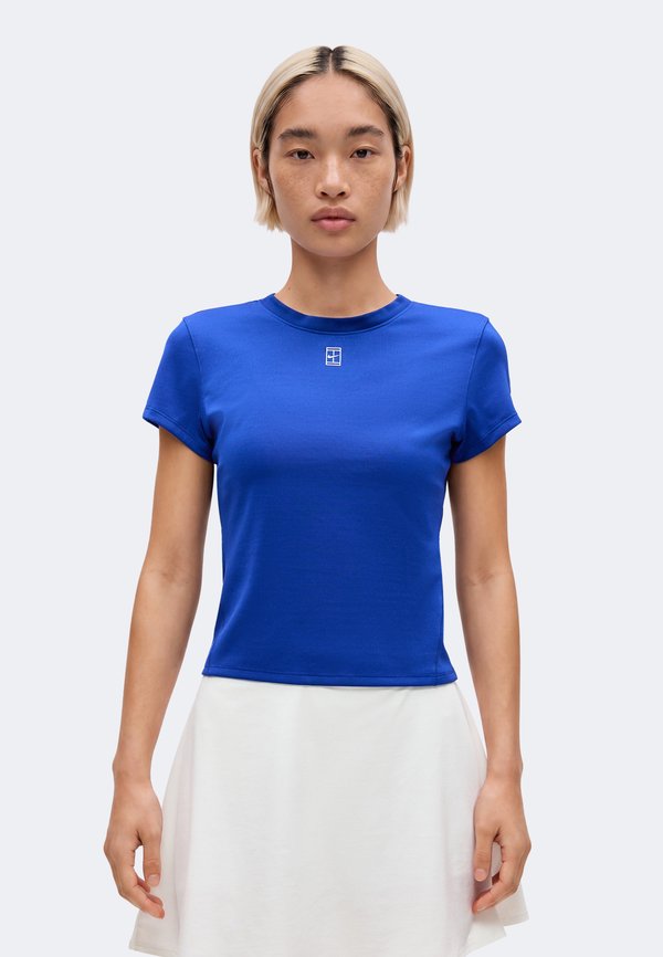 Nike Performance NIKECOURT ADVANTAGE  - Sports T-shirt - old royal/white