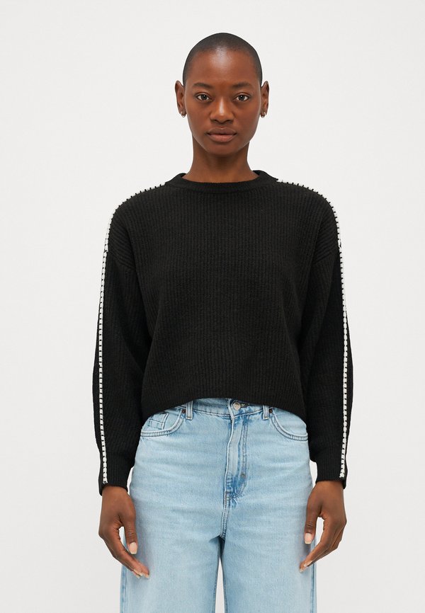 Vero Moda Petite VMZORA O NECK - Jumper - chocolate torte/birch