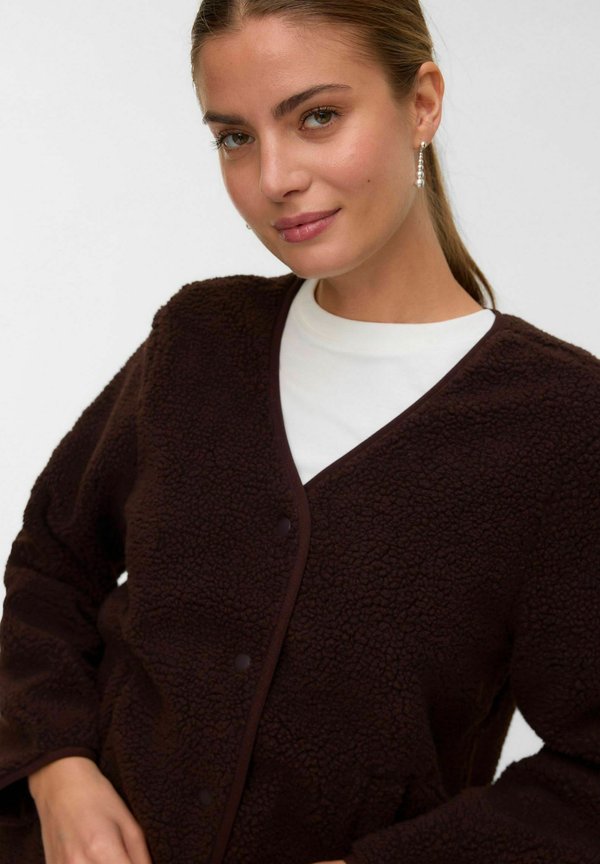 Vero Moda VMJOSEFIN - Fleece jacket - black coffee