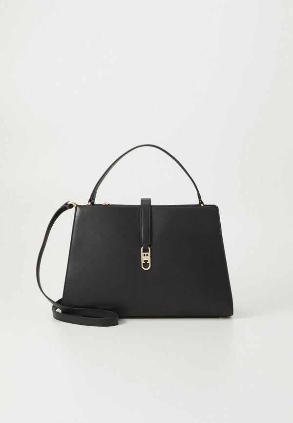 Tommy Hilfiger TH LIBRE MED SATCHEL - Handbag - black