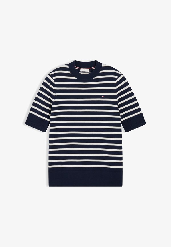 Tommy Hilfiger Basic T-shirt - dark blue/ecru