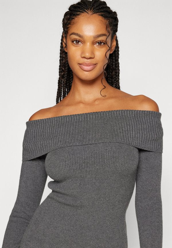 Hollister Co. OFF THE SHOULDER SWEATER DRESS