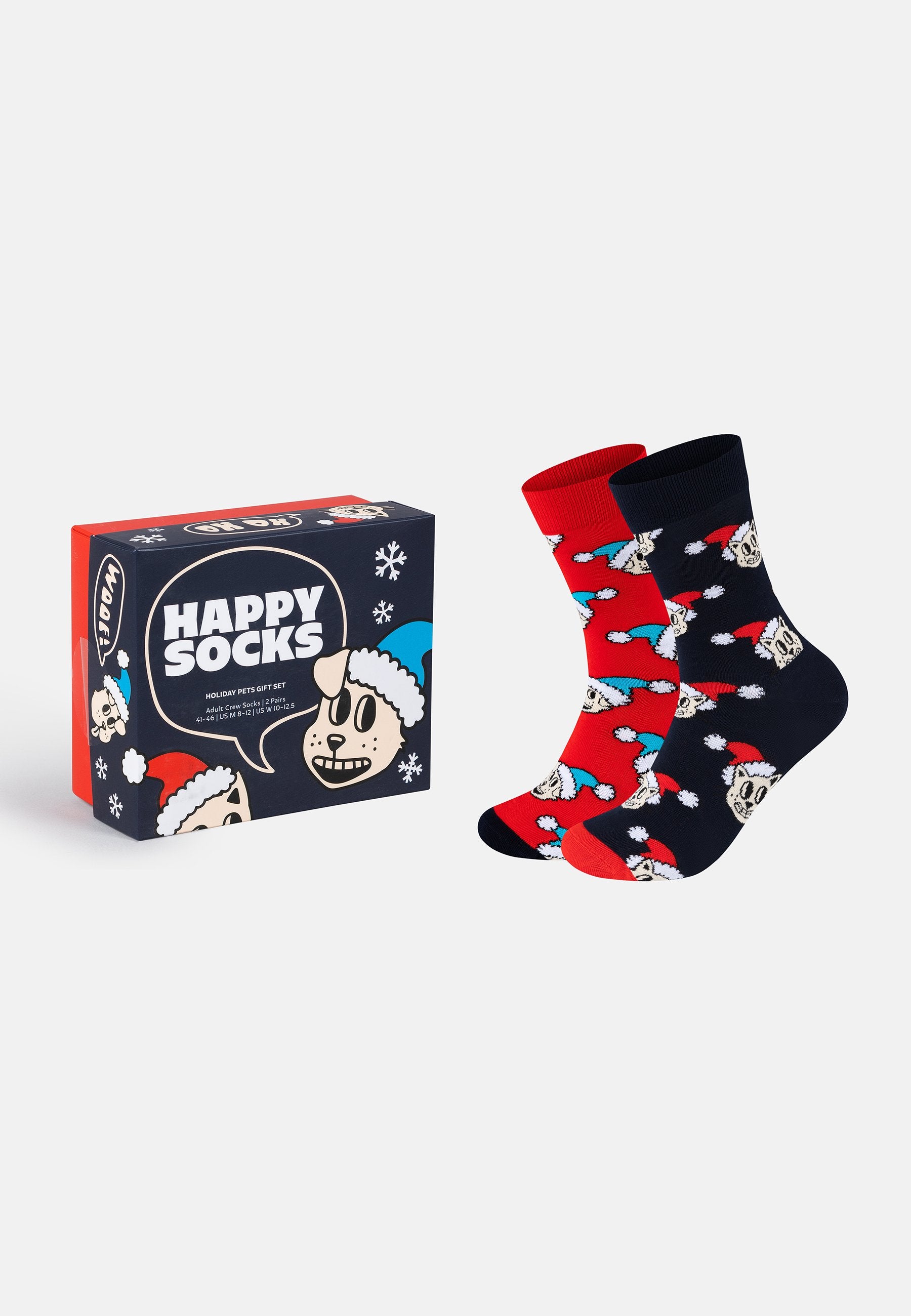 Happy Socks HOLIDAY CAT DOG GIFT UNISEX 2 PACK