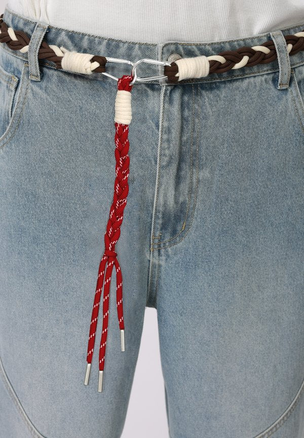 YOURTURN by Zalando BELTED BAGGY DENIM
