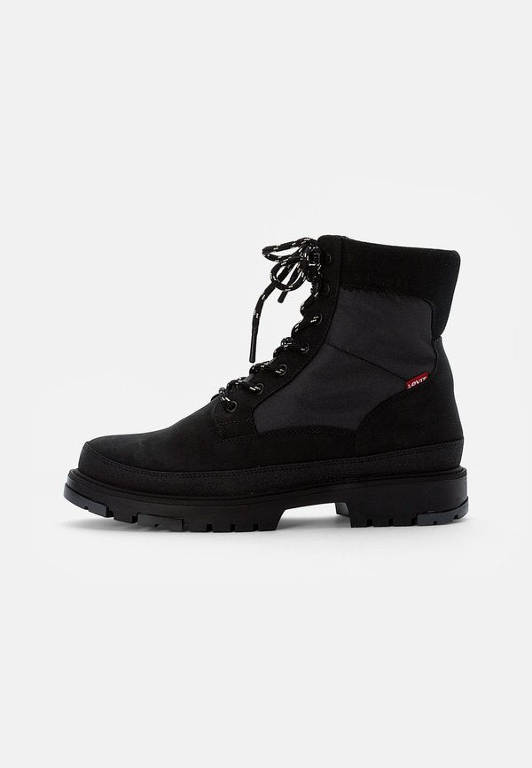 Levi's® TORSTEN QUILTED - Lace-up ankle boots - full black