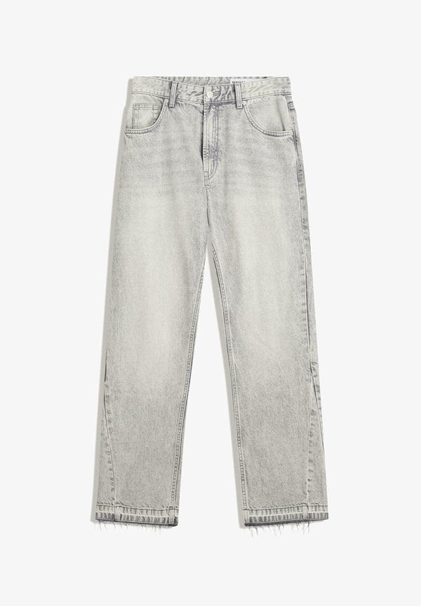 Bershka FLARE - Flared Jeans - grey