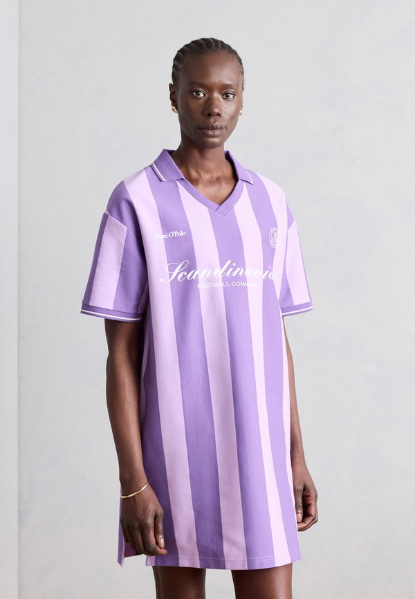 Marc O'Polo CLUB '67 FOOTBALL TRIKOT DRESS STRIPED