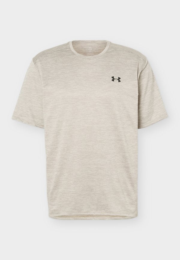 Under Armour TECH VENT - Sports T-shirt - timberwolf taup/ultimate black