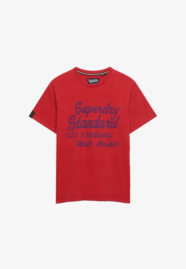 Superdry & Co SUPERDRY VINTAGE SCRIPT T-SHIRT.. - Print T-shirt - soda pop red