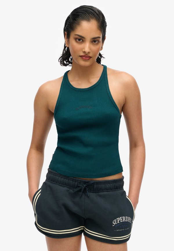 Superdry & Co ESSENTIAL LOGO RACER  - Top - dark pine green