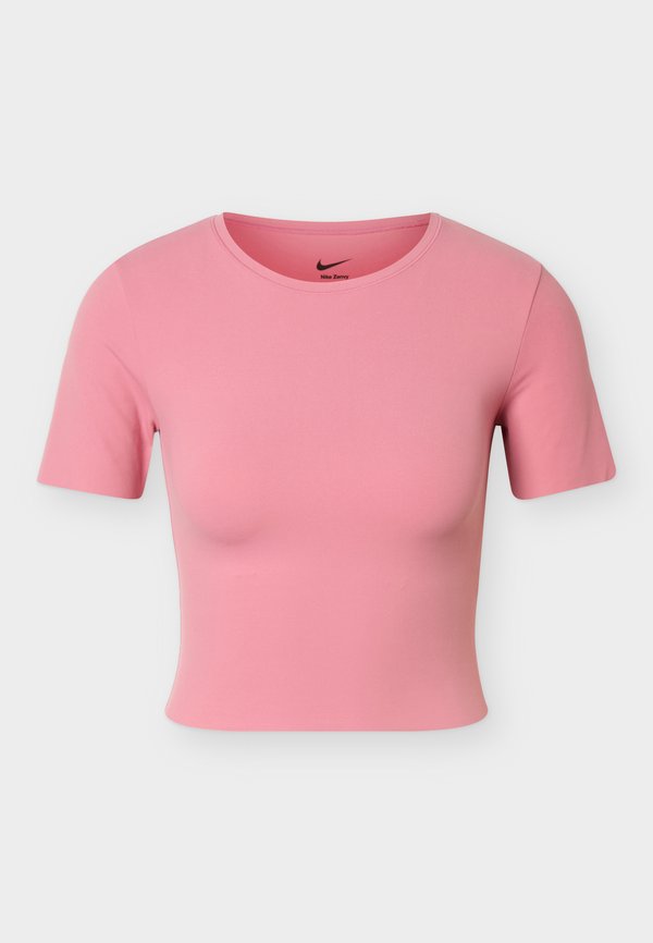 Nike Performance ZENVY - Sports T-shirt - peony/white