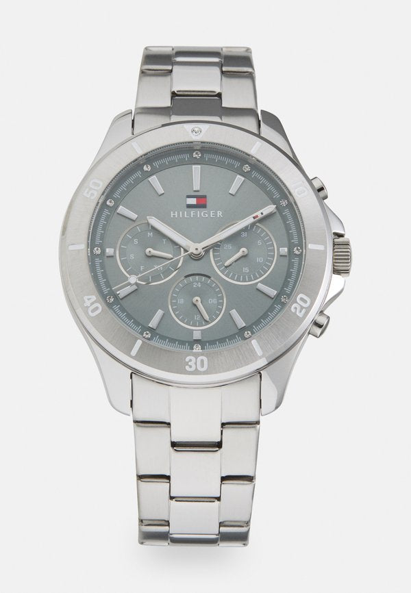 Tommy Hilfiger Watch - silver-coloured/blue