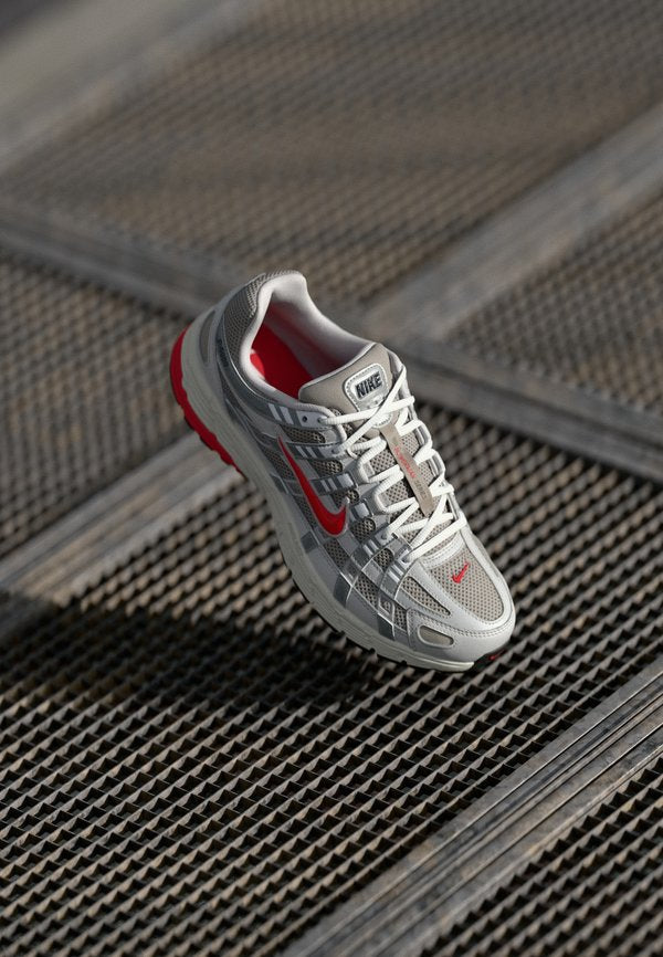 Nike Sportswear P 6000 UNISEX - Trainers - college grey/fire red/vast grey/phantom/white/anthracite