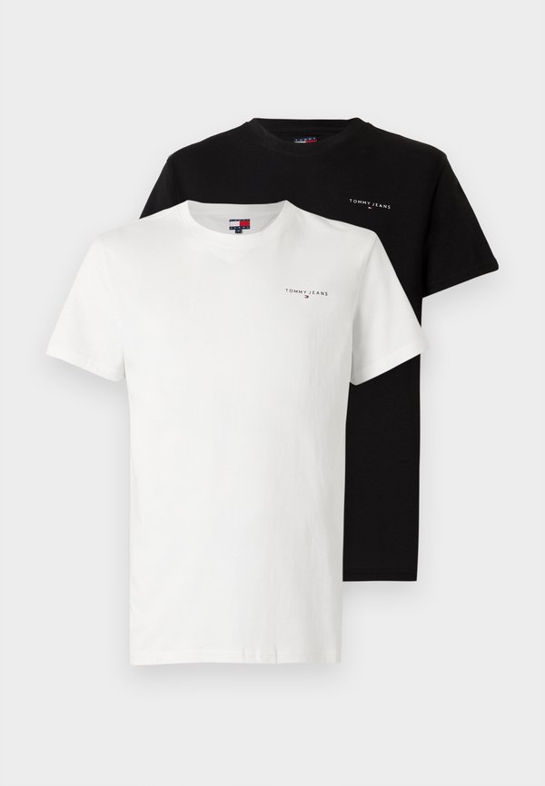 Tommy Jeans 2-PACK LINEAR LOGO SLIM JERSEY T-SHIRTS