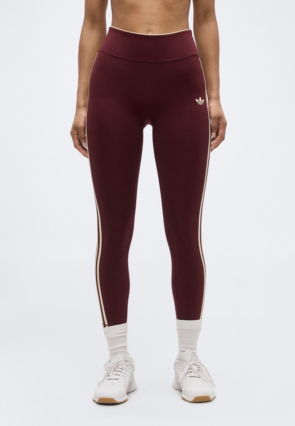 adidas Performance ADIDAS ORIGINALS SPORT SUPERSTAR 7/8 LEGGINGS - Leggings - maroon
