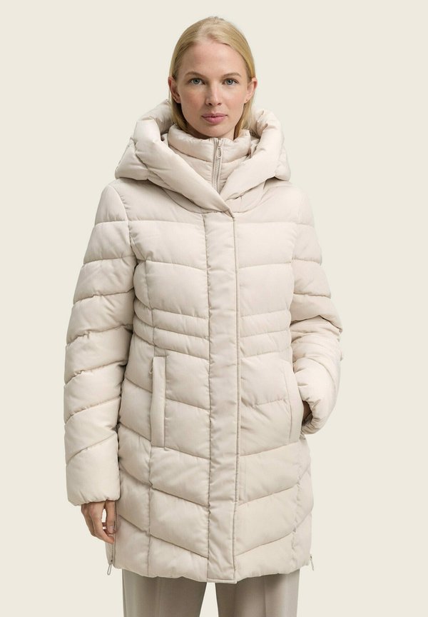 TOM TAILOR PUFFER - Winter coat - cold beige