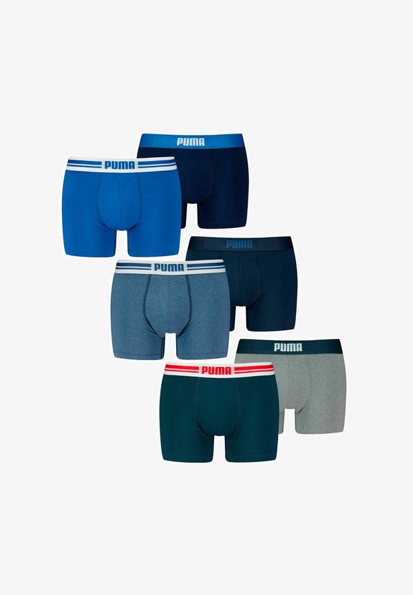 Puma 6ER PACK - Trunks - navy   blue   grey