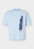 Nike Performance CREW SHORT LOOSE TOR - Print T-shirt - light armory blue/thunder blue