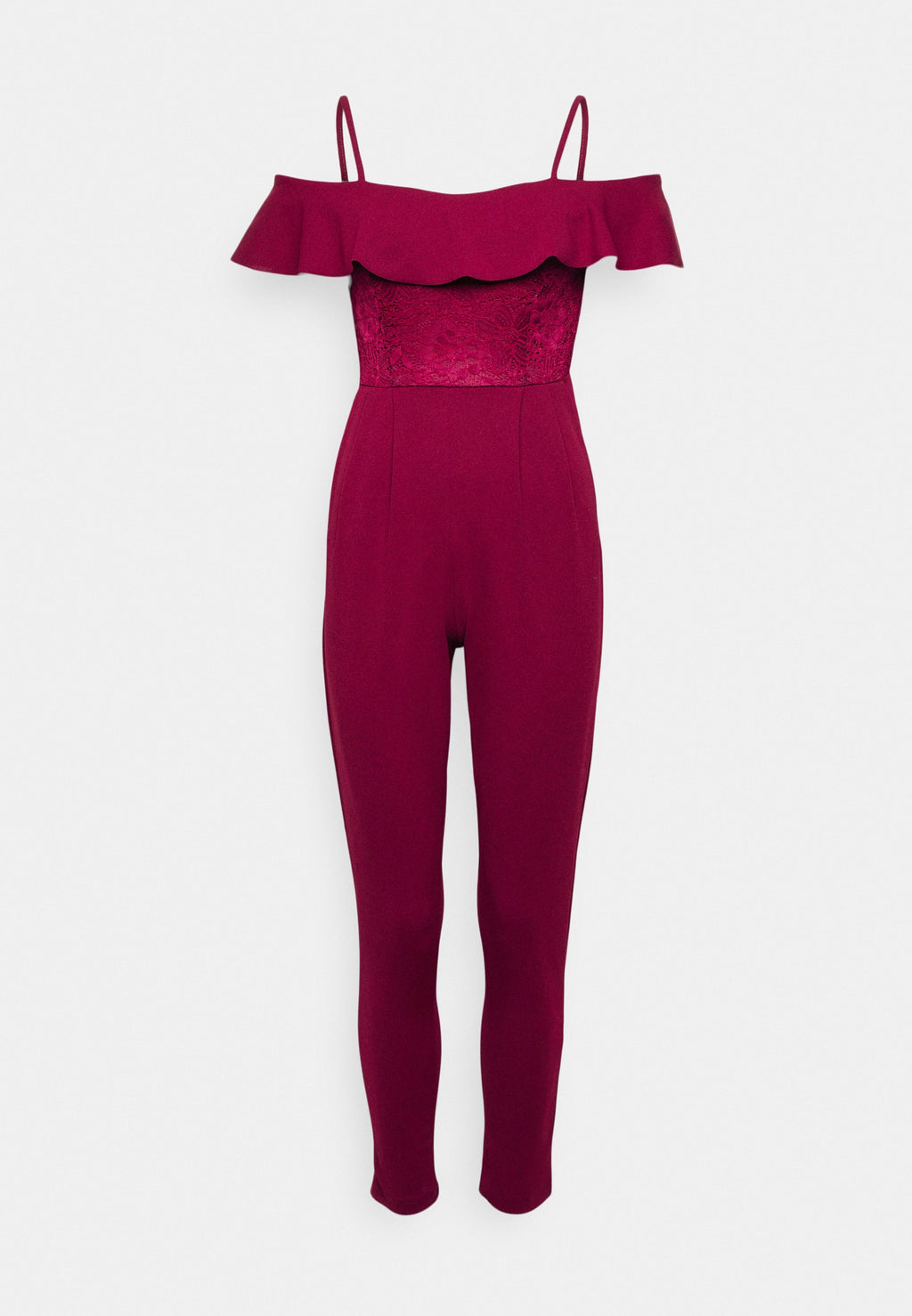 WAL G PETITE COCO RUFFLE JUMPSUIT