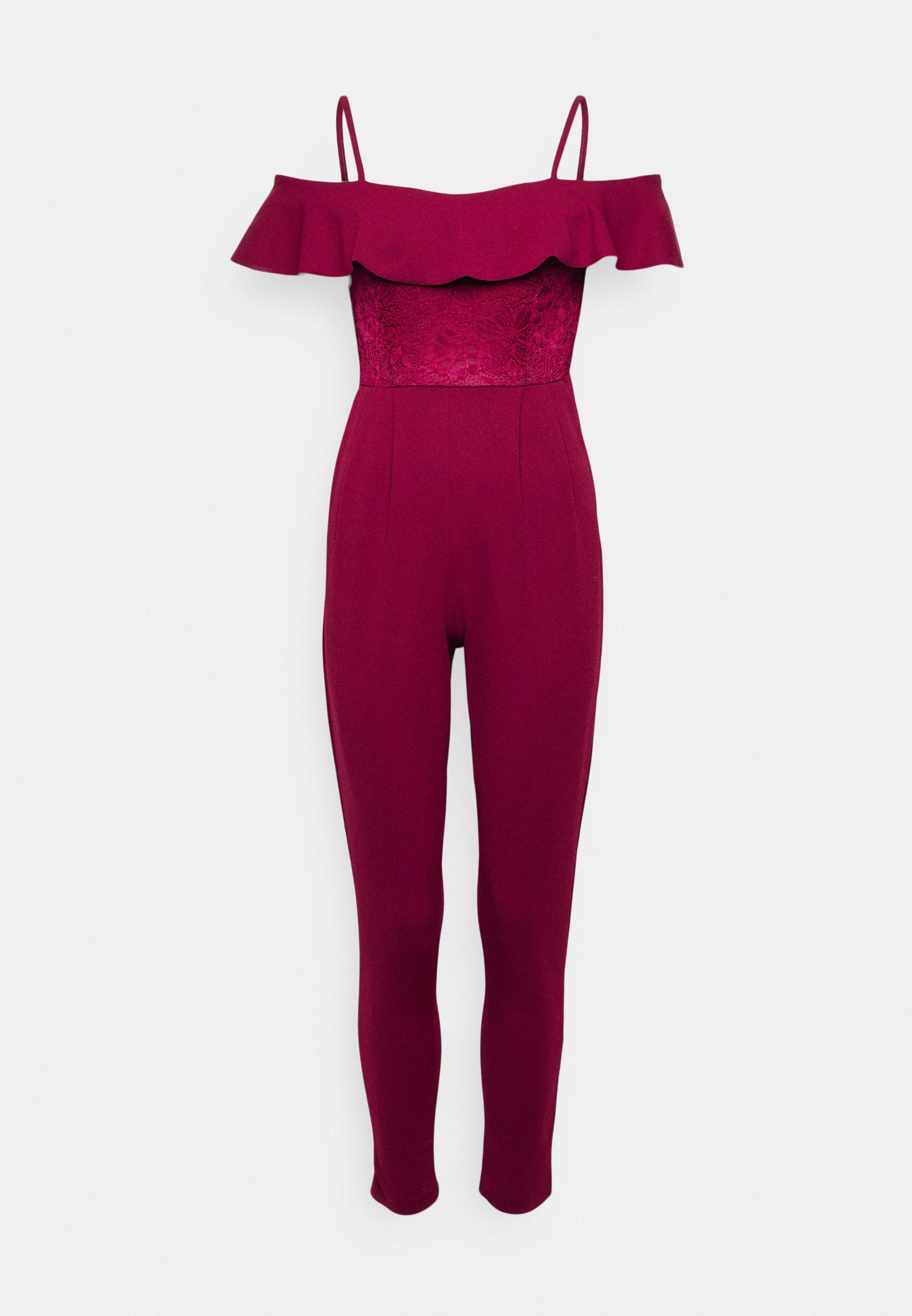 WAL G PETITE COCO RUFFLE JUMPSUIT