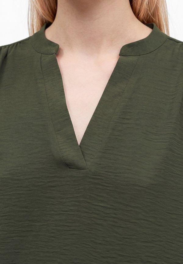 ONLY ONLMETTE V-NECK LS SMOCK TOP NOOS WVN